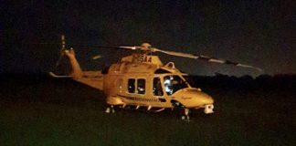 Air ambulance lands in Burnham-On-Sea