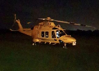 Air ambulance lands in Burnham-On-Sea