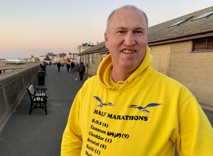 Jason Vickers Burnham-On-Sea charity runner