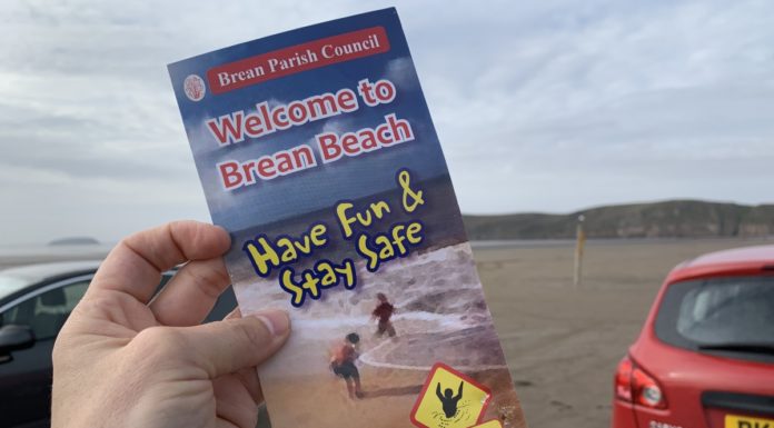 brean beach safety leaflet