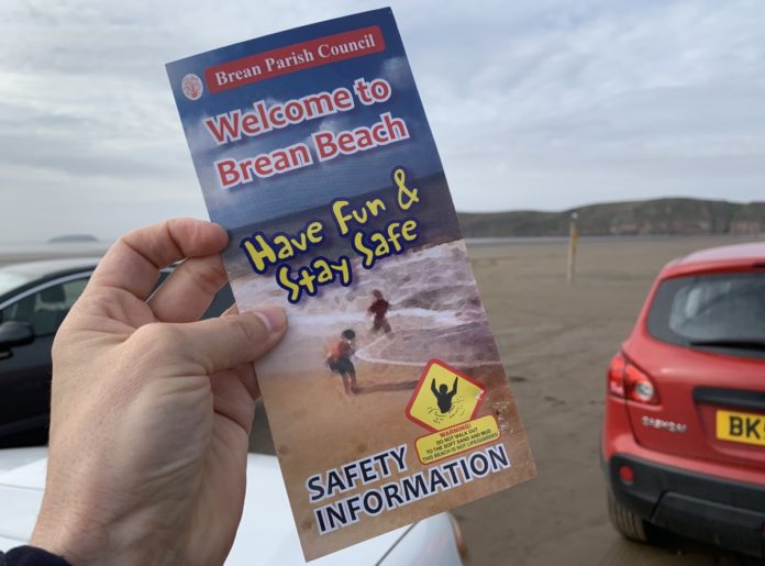 brean beach safety leaflet