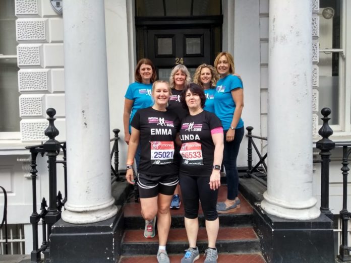 London Marathon Highbridge runners