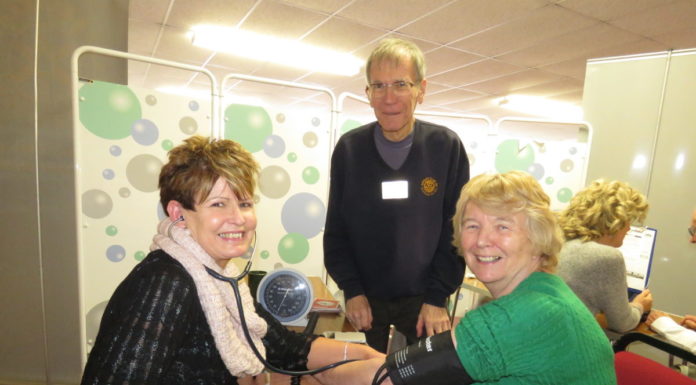 Rotary Club blood pressure checks