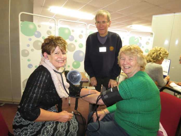 Rotary Club blood pressure checks