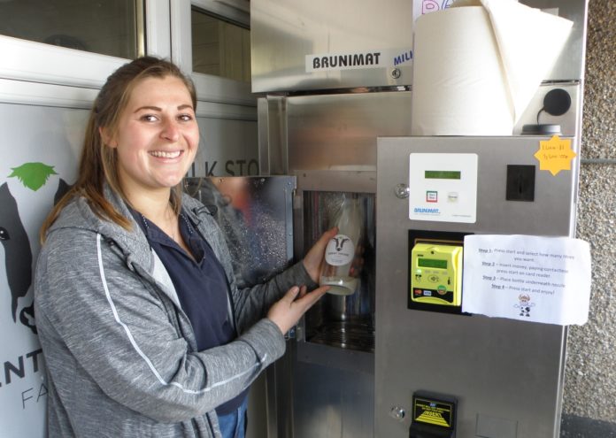 Milk vending machine