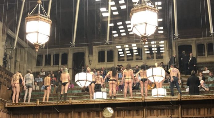 Commons naked protest