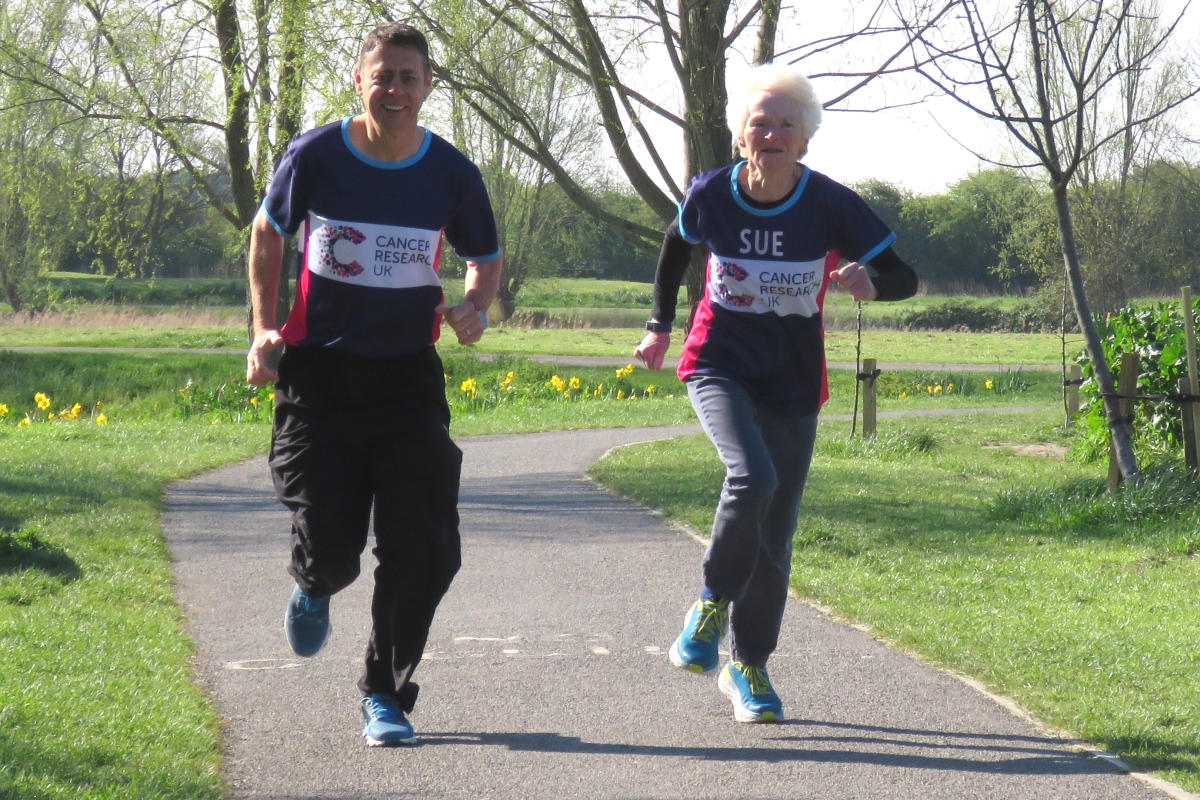 Burnham-On-Sea London Marathon 2019 runners Steve Wilcox and Sue Nicholls 