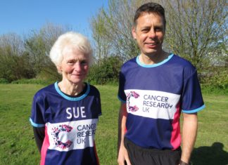 Burnham-On-Sea London Marathon 2019 runners Steve Wilcox and Sue Nicholls