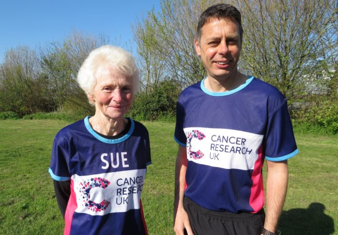 Burnham-On-Sea London Marathon 2019 runners Steve Wilcox and Sue Nicholls