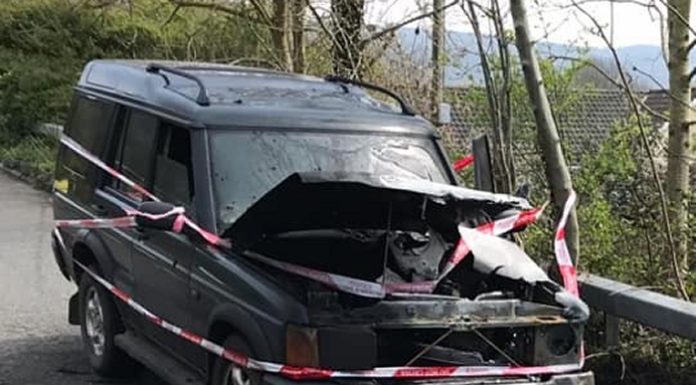 LPG car damaged in fire