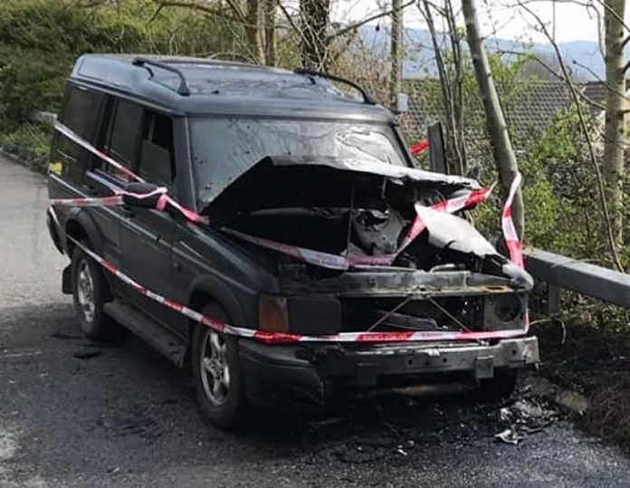 LPG car damaged in fire