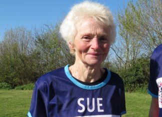 Burnham-On-Sea runner Sue Nicholls