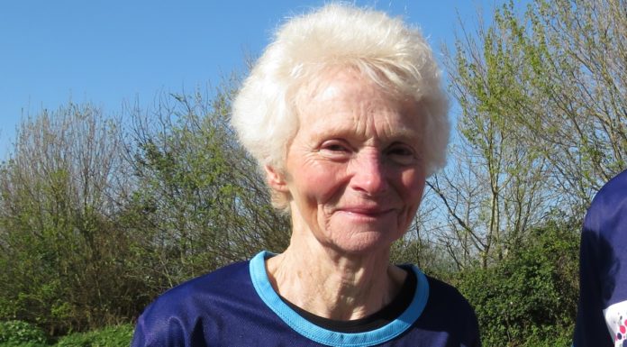 Burnham-On-Sea runner Sue Nicholls