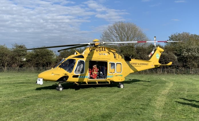 Air ambulance landing