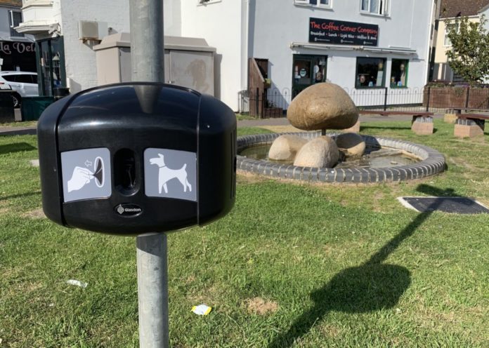 Burnham-On-Sea dog waste bin dispensers