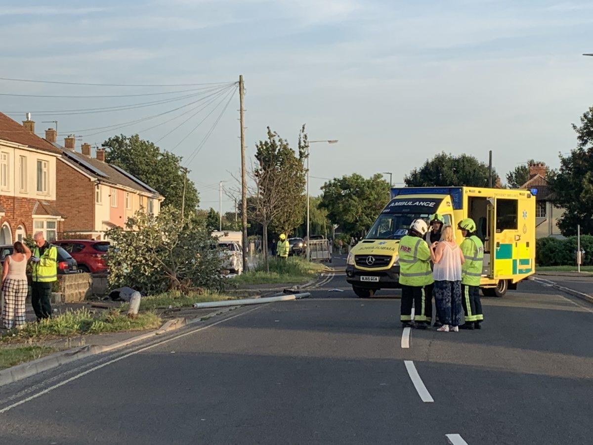 burnham-on-sea car fire