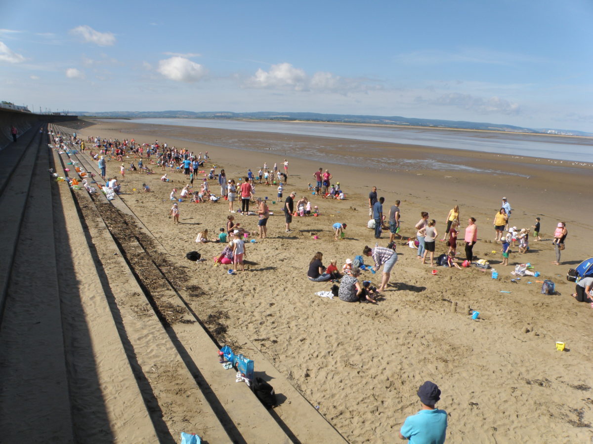 Burnham-On-Sea St Josephs School visit Burnham Beach