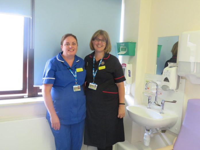 Nurses Juliet Neilson and Alison Dyett