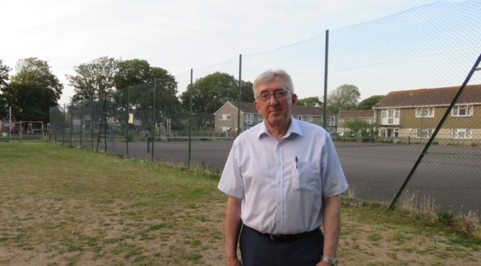 Cllr Mike Murphy at the Crosses Penn in Burnham-On-Sea