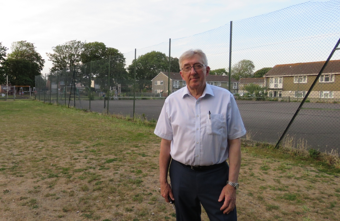 Cllr Mike Murphy at the Crosses Penn in Burnham-On-Sea