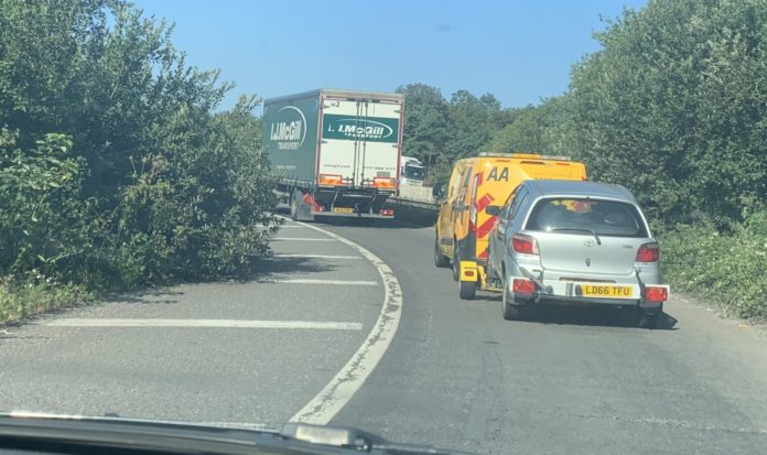 M5 hedges overgrown Burnham-On-Sea