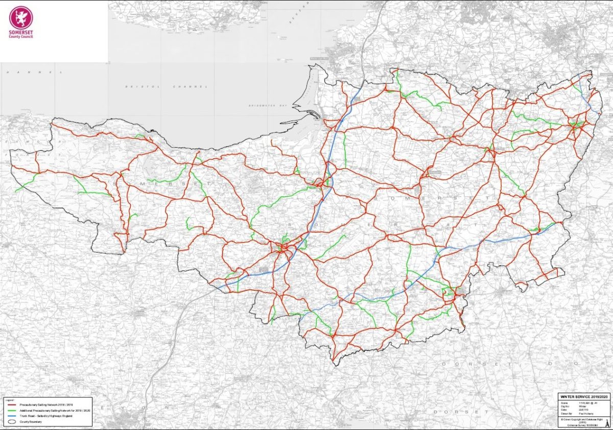 Somerset County Council adds Mark Causeway back onto snow gritting route