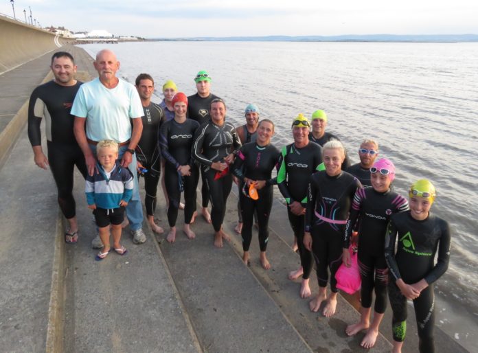 Burnham-On-Sea sea swimming group