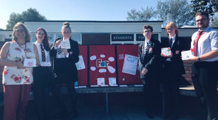 King Alfred School Academy climate action display