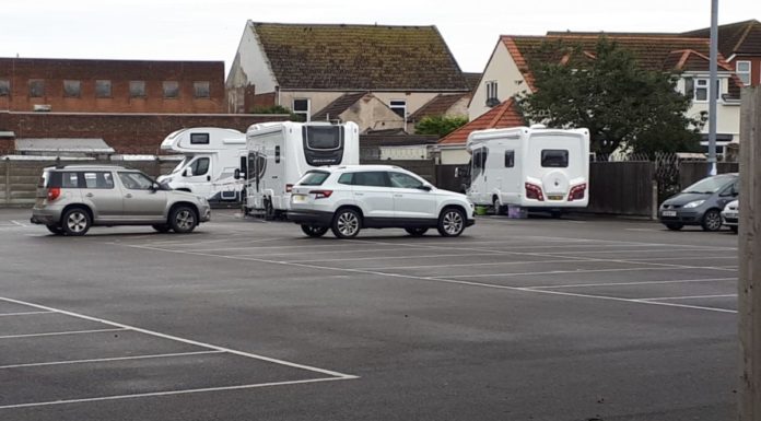 Travellers at Highbridge Bank Street car park