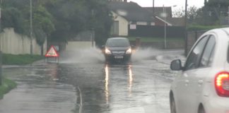 brean roads flooded