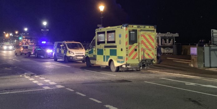 Burnham-On-Sea seafront emergency services