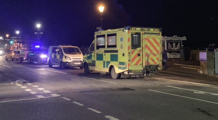 Burnham-On-Sea seafront emergency services