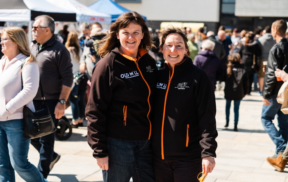 Burnham-On-Sea Food Festival founders Bev and Sarah Milner Simonds