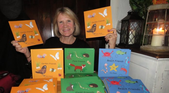 Burnham-On-Sea author Ann Poole with her new book