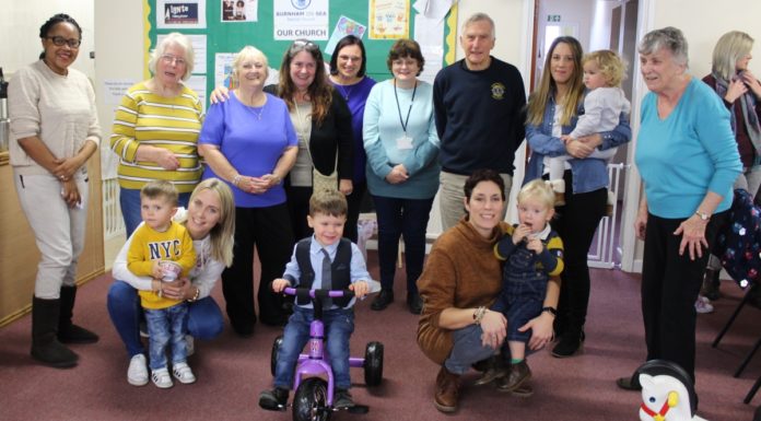 Burnham-On-Sea Lions give Burnham Baptist Church toddlers group a boost
