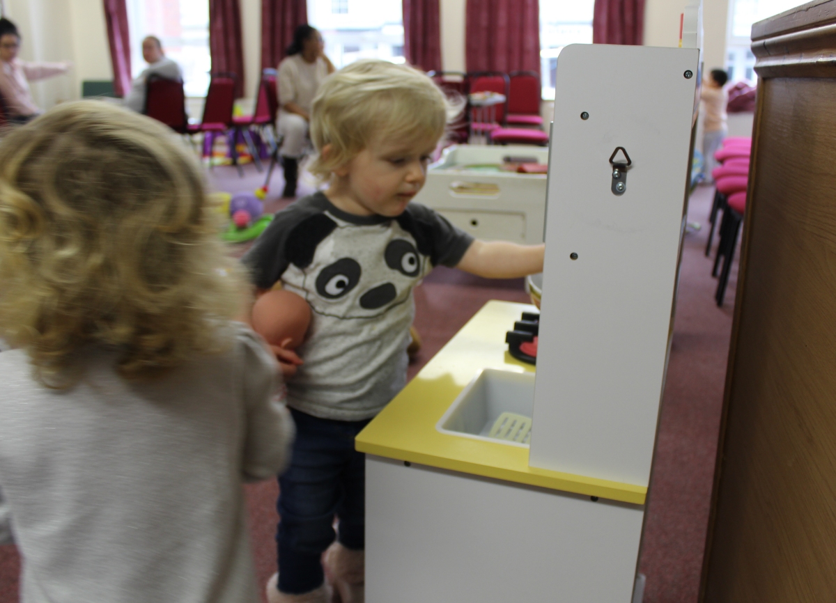 Burnham-On-Sea Lions give Burnham Baptist Church toddlers group a boost