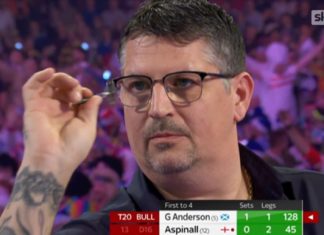 Burnham-On-Sea darts player Gary Anderson