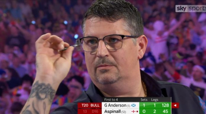 Burnham-On-Sea darts player Gary Anderson