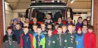 Burnham-On-Sea cubs visit fire station