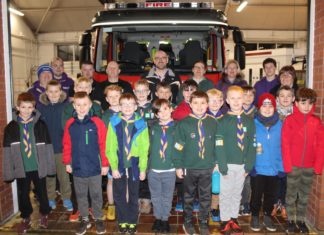 Burnham-On-Sea cubs visit fire station