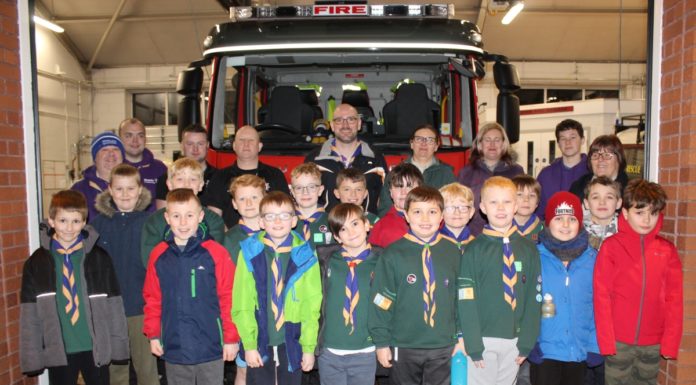 Burnham-On-Sea cubs visit fire station