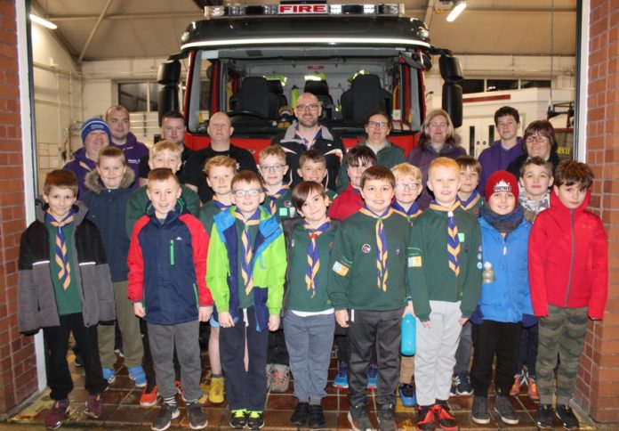 Burnham-On-Sea cubs visit fire station Burnham-On-Sea cubs visit fire station