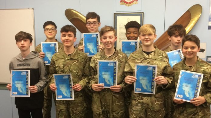 Burnham-On-Sea Air Cadets awards