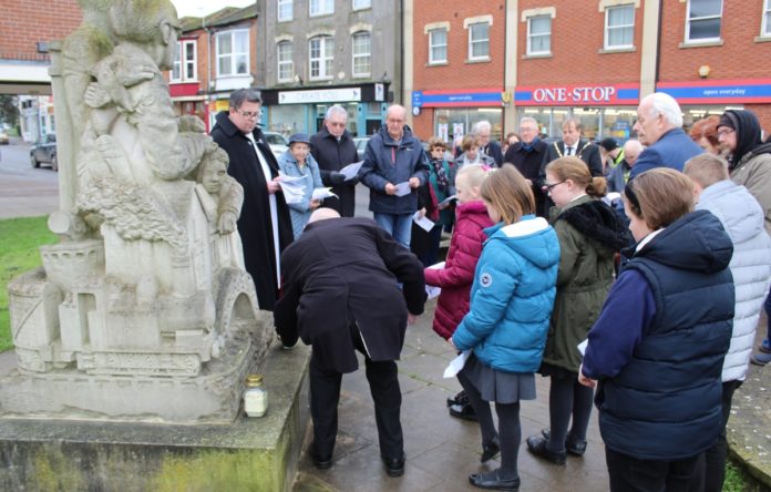 Holocaust day ceremony in Highbridge in 2020