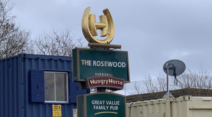 Rosewood pub building site in Burnham-On-Sea