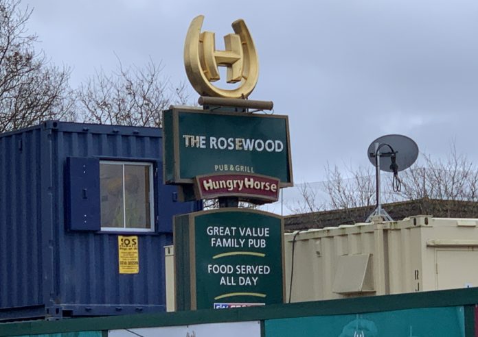 Rosewood pub building site in Burnham-On-Sea