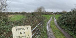 Highbridge field next to Lakeside which is earmarked for 110 new homes