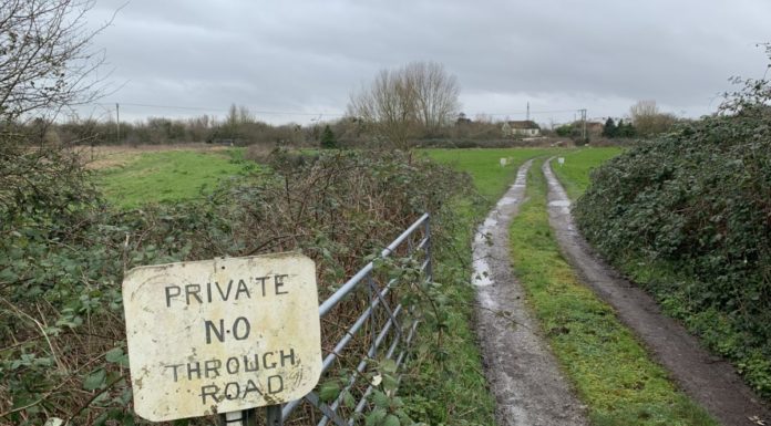 Highbridge field next to Lakeside which is earmarked for 110 new homes