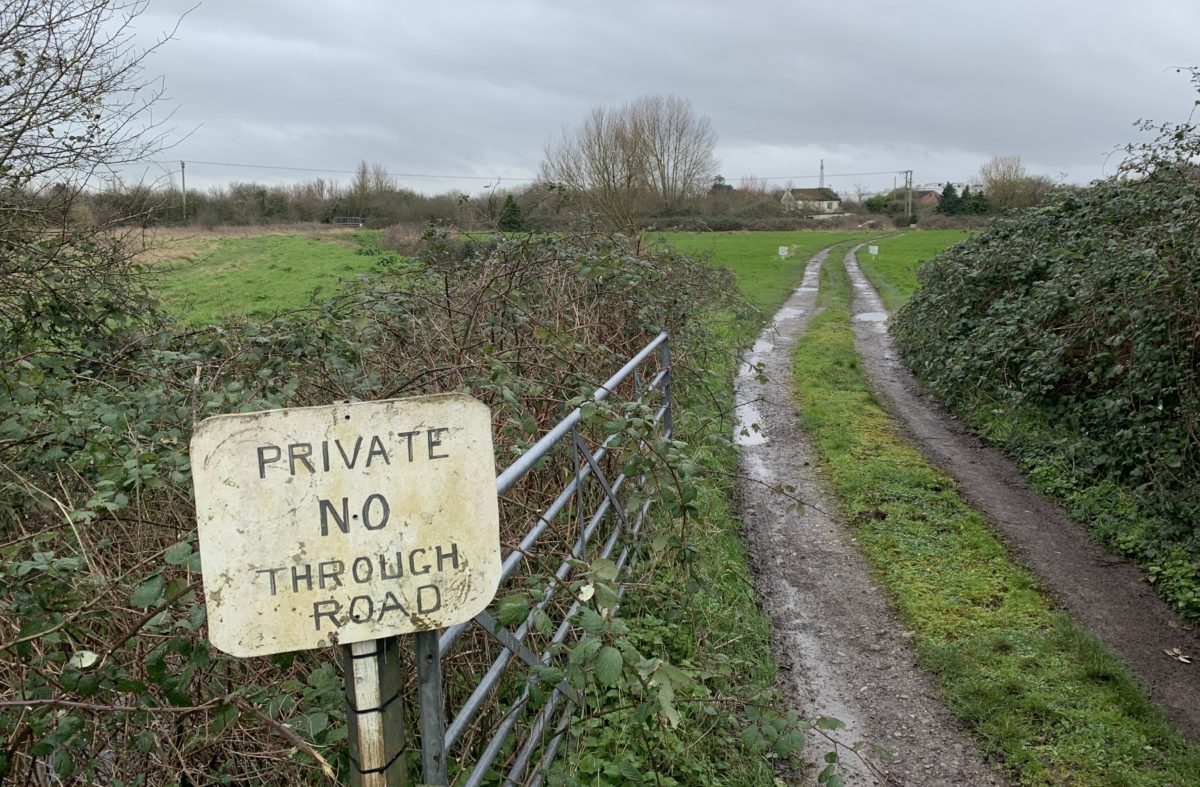 Highbridge field next to Lakeside which is earmarked for 110 new homes