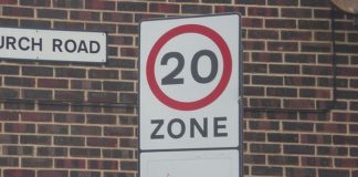 20mph sign